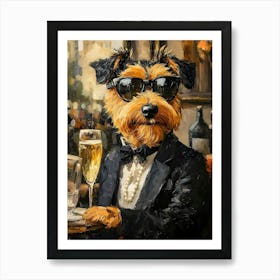 Airedale Whimsy 23 Art Print