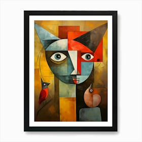 Modern Cat 1 Art Print