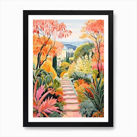 Giardini Botanici Villa Taranto, Italy In Autumn Fall Illustration 0 Art Print