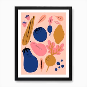 Fruit n Veg Print Art Print