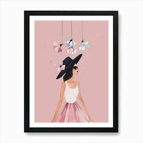 Girl In A Hat 11 Art Print