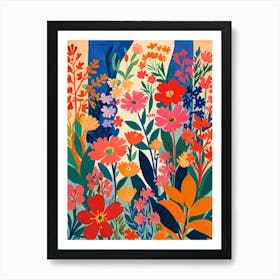 Flowers In The Garden Art Print