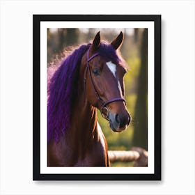 Purple Hourse C 1 Art Print