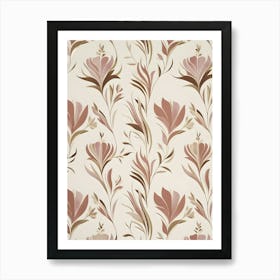 Floral Wallpaper 19 Art Print