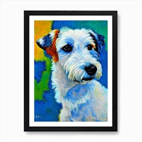 Wire Fox Terrier Fauvist Style Dog Art Print