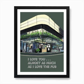 Manchester Pub Print Art Print