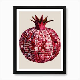 Mosaic Pomegranate 1 Art Print