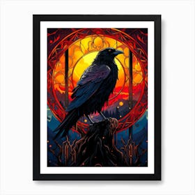 Raven 4 Art Print