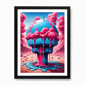 Nuclear Pink 2 Art Print