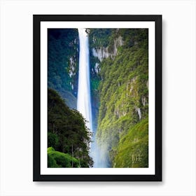 Bridal Veil Falls, New Zealand Majestic, Beautiful & Classic (2) Art Print