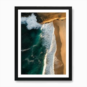 Aerial View Of A Beach 21 Art Print