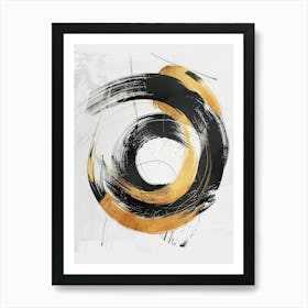 Black And Gold Canvas Print 26 Art Print