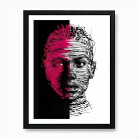 Face Of A Man Art Print