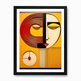 Abstract Illustration Of A Woman And The Cosmos 35 Art Print