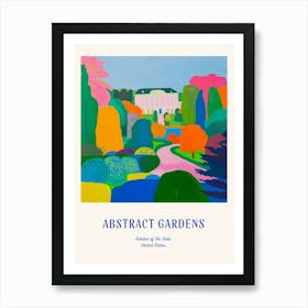 Colourful Gardens Garden Of The Gods Usa 4 Blue Poster Art Print