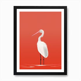 Minimalist Pelican 2 Illustration Art Print