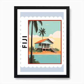 Fiji 1 Travel Stamp Poster Art Print