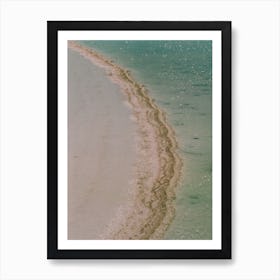 Abstract Shimmer On California Beach Art Print