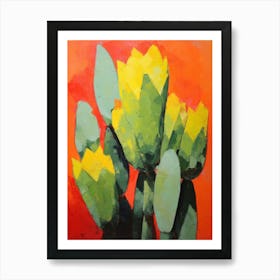 Cactus Painting Nopal Cactus 3 Art Print