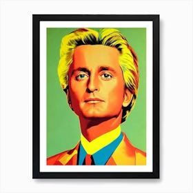 Michael Douglas Colourful Pop Movies Art Movies Art Print