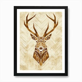 Deer Head 5 Art Print