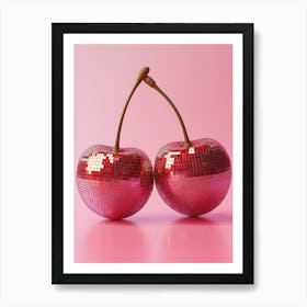 Disco Cherries Art Print