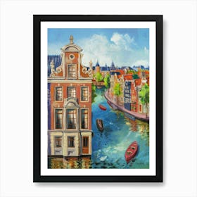 Netherlands Amsterdam Canal Poster