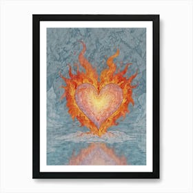 Heart Of Fire 14 Art Print