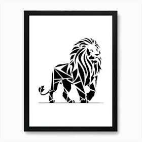 Lion Logo Art Print