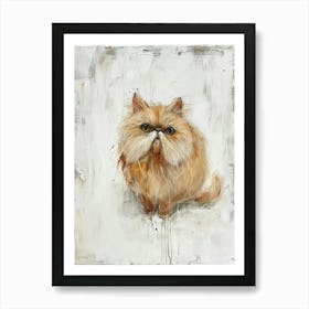 Persian Cat Painting 1 Art Print