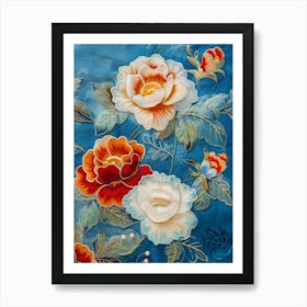 Chinese Floral Painting 6 Art Print