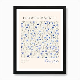 Flower Market Venice Poster