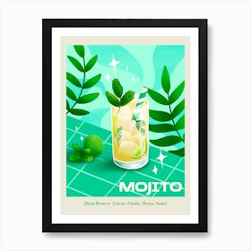 Mojito - Rbt, Bcba, Mojito, Aba, Cocktails Art Print