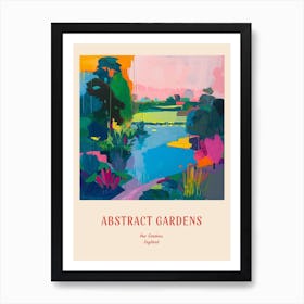 Colourful Gardens Kew Gardens United Kingdom 5 Red Poster Art Print