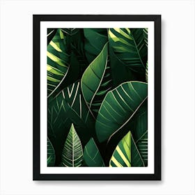 A Tapestry of Verdant Hues: An Exploration of Nature's Subtlety Art Print