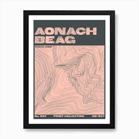 Aonach Beag - Scottish Munro Mountain Affiche
