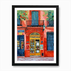 Seville Book Nook Bookshop 1 Art Print