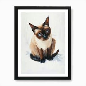 Tokinese Cat Painting 4 Art Print