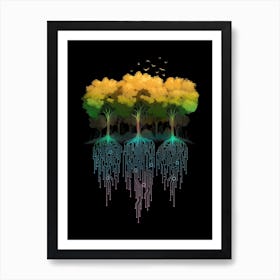 Connection Forest Art Print