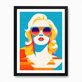 Chic Pop Art American Muse Affiche