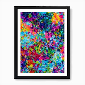 Acanthastrea Vibrant Painting Art Print