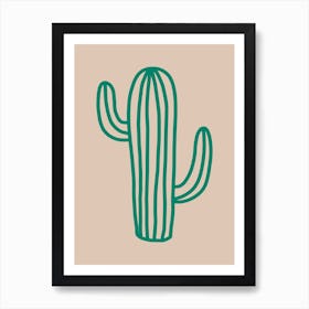 Cactus Green Art Print