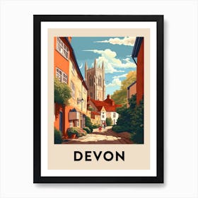 Vintage Travel Poster Devon 9 Art Print