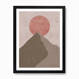 Sunset On The Mountain Art Print