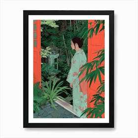 In The Garden Ginkaku Ji Temple Gardens Japan 6 Art Print