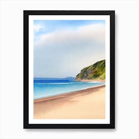 Blackpool Sands 2, Devon Watercolour Art Print