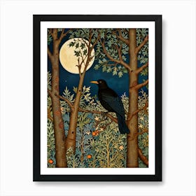 William Morris Crow In The Forest Art Print