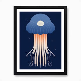 Lions Mane Jellyfish Cartoon 1 Art Print