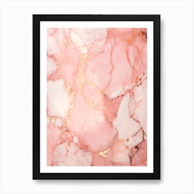 Rose Gold Marble 2 Art Print