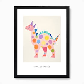 Nursery Dinosaur Art Styracosaurus 3 Poster Art Print